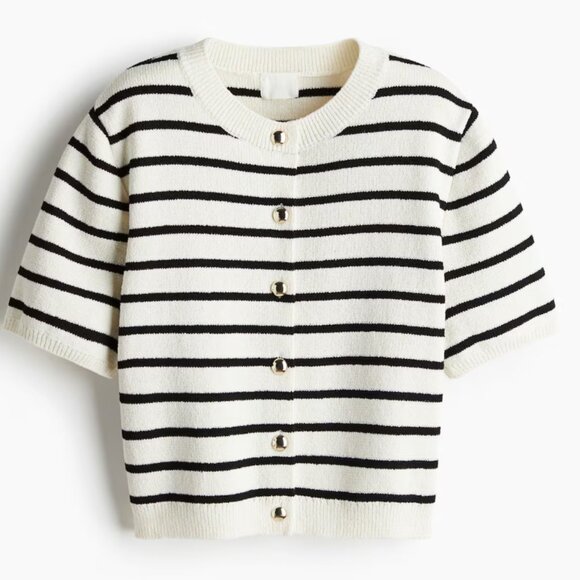 H&M Tops - H&M Short-Sleeved Cardigan - Small